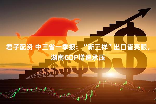 君子配资 中三省一季报:“新三样”出口皆亮眼,湖南GDP增速承压