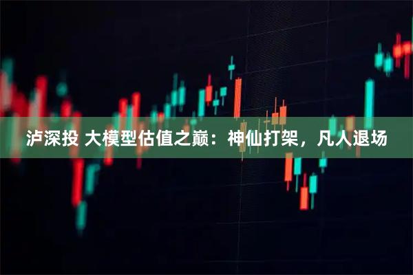 泸深投 大模型估值之巅：神仙打架，凡人退场