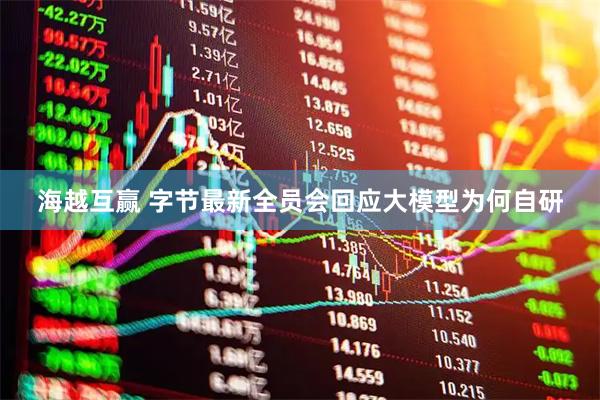 海越互赢 字节最新全员会回应大模型为何自研